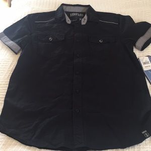 Boys XL button-up shirt. Short sleeves. NWT.